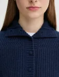 Шерстяной кардиган Remain, темно-синий - фото 5