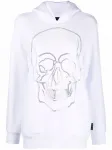 Худи Crystal Skull Philipp Plein, белый - фото