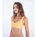 Топ бикини Hurley Solid Soft Scrunch Pull On, желтый - фото 3