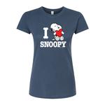 Детская футболка с рисунком Peanuts "I Love Snoopy" Licensed Character, синий - фото
