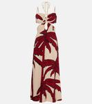 Платье миди с вырезом и принтом Johanna Ortiz, Ecrured - фото