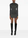 Мини-платье с длинными рукавами Aya Muse, серый - фото 3