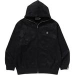 Bape Solid Camo джерси расслабленного кроя худи с молнией A BATHING APE, серый - фото 3