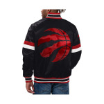 Мужская черная университетская атласная куртка с длинными кнопками Toronto Raptors Home Game Starter, черный - фото 2