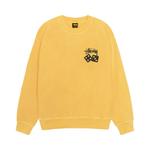 Свитер Stussy Dice Crew Pigment Dyed, Yellow - фото