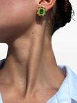 Juwelina Paris серьги-гвоздики Byzantine Octagon, зеленый - фото 6