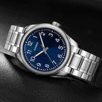 Часы Casio Dress Minimalistic Retro Business Analog Watch 'Blue Metallic Silver', синий - фото 3