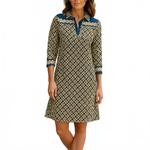 Джонни Блю Мозаик платье-рубашка Tyler Boe, синий - фото