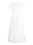 Платье миди с короткими рукавами Patou, белый - фото