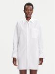 Платье-рубашка oversize LV047C022G Calvin Klein Jeans, белый - фото