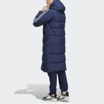 Пуховик Adidas 3St Long Coat, синий - фото 3