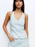 Топ Pull&Bear Pull&Bear , Pastel blue/Light blue - фото 2