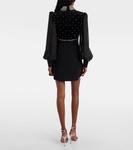Кристальная мини-юбка Rebecca Vallance, Black - фото 3