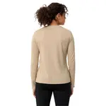 Футболка VAUDE Essential long sleeve, бежевый - фото 2