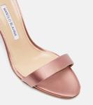 Сатиновые сандалии Chaos Manolo Blahnik, 6555 Dpnk - фото 5