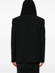 Y/Project блейзер с драпировкой и капюшоном, черный - фото 4