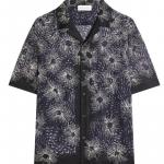 Вышитая рубашка DRIES VAN NOTEN, синий - фото