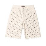Шорты Stussy x Wales Bonner Studded Short, Ivory - фото