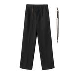 Брюки костюмные унисекс COLDSTONE, черные со шнурком - фото 6