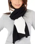 Несовершенный шарф в форме сердца Kerri Rosenthal, черный - фото 2
