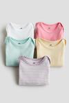 Упаковка из 5 хлопковых боди H&M, мультиколор - фото 2