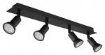Прожектор - черный - Ш 50 см - металл - 4 лампы Globo Lighting - фото