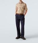 Хлопковая поло в клетку Burberry, Broom Ip Check - фото 2