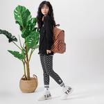 Старые Цветочные Леггинсы Женские Черные MLB - фото 4