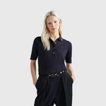 Женская поло Tommy Hilfiger, синий - фото 4