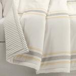 Двусторонний плед в полоску Lush Decor в фермерском доме, желтый - фото 2