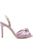 95 мм сатиновые сандалии GINISSIMA, фиолетовый - фото