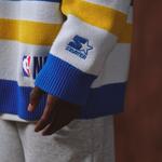 Свитер унисекс бело-голубой STARTER - фото 8