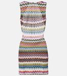 Мини-платье Zig Zag с открытой спиной Missoni, Multicolor w/Dark Base - фото