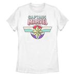 Футболка с мультяшным логотипом «Капитан Марвел» для юниоров Licensed Character - фото