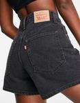 Черные шорты для мамы с завышенной талией Levi's - фото