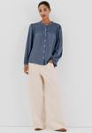 Блуза Cortefiel Button-down blouse, Blue - фото 2