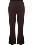 ASPESI укороченные брюки bootcut, коричневый - фото