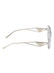 Солнцезащитные очки с треугольным логотипом Prada Eyewear, белый - фото 3