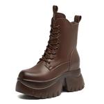 Ботинки Martin Boot женские Shoe Cabinet Floral Language, коричневый - фото 2