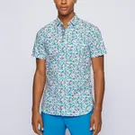 Футболка мужская синяя HUGO BOSS - фото 5