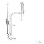 Настольная лампа Beliani, 48x5x48 см, черный - фото 3