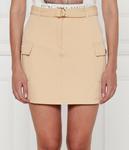 Юбка женская Guess Jeans Фиона с накладными карманами, бежевый - фото
