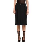 Парижская миди-юбка-карандаш со складками AMIPARIS, черная - фото 3