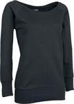 Толстовка Urban Classics Ladies Wideneck Crewneck, черный - фото