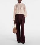 Шёлковая рубашка Chloé, Delicate Pink - фото 2