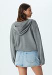 Толстовка Stradivarius SOFT TOUCH PUFF , Dark Grey - фото 3