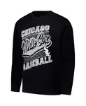 Мужской черный свитшот Chicago White Sox Stitches - фото 3
