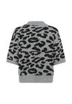 Джемпер Kaffe Jumper, Lgm Black Leopard/Grey - фото 6