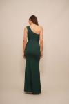 Платье WAL G. AVA ONE SHOULDER MAXI​, Forest Green/Dark Green - фото 3