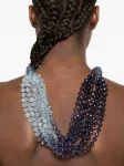 Бисерное ожерелье EMPORIO ARMANI, синий - фото 2
